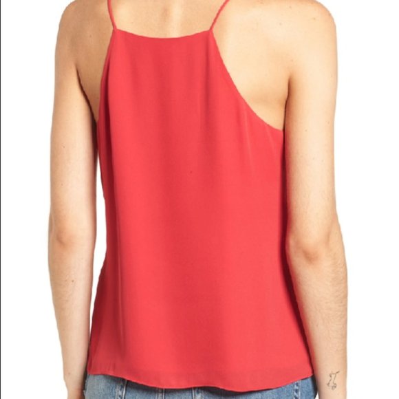 WAYF Posie Strappy Camisole In Red Lipstick - Size S - Picture 10 of 16